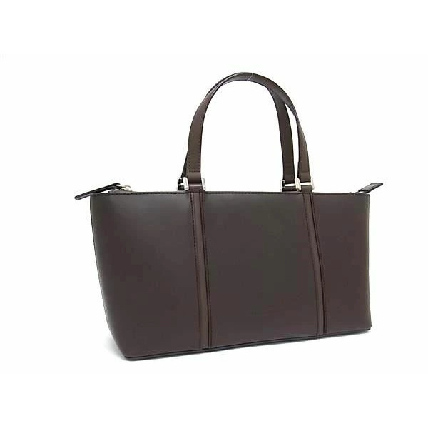 Burberry Leather Handbag Tote Bag Brown